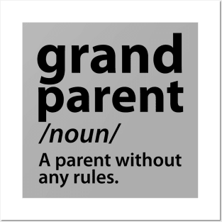 Grandad Grandparent Definition funny Saying Quote Posters and Art